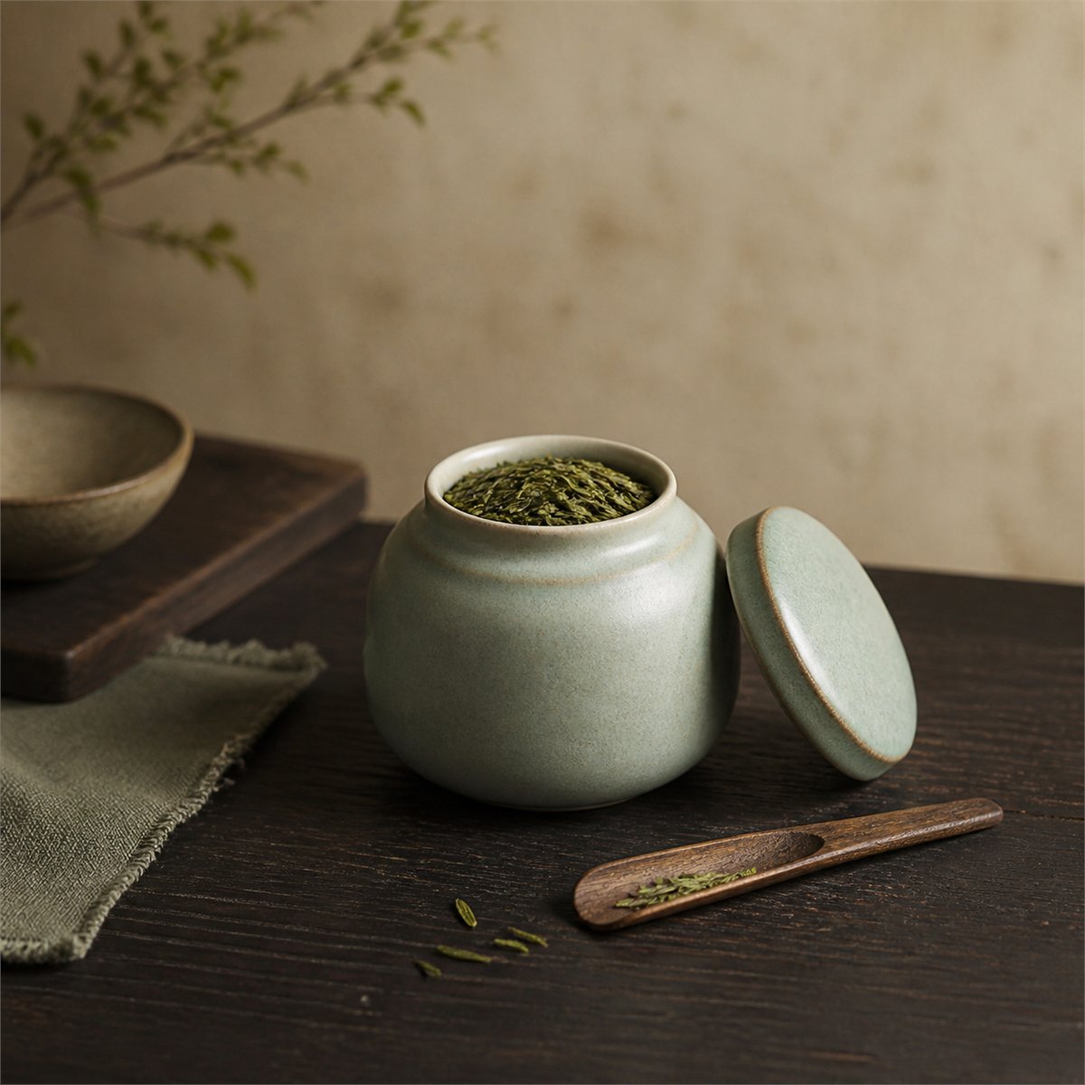 青瓷茶仓